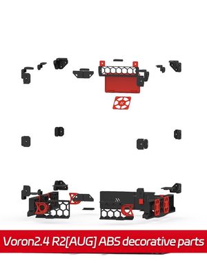 SIBOOR VORON 2.4 R2 3D Printer Kit 300x300mm/350x350mm with Colorful Option ABS Printed Parts