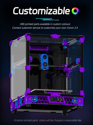 SIBOOR VORON 2.4 R2 3D Printer HIWIN & SIBOOR Rails 300x300mm/350x350mm with Colorful Option CNC Metal Parts Version