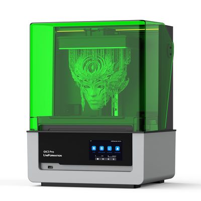 UniFormation GK3 PRO  LCD Printer 0.3'' LCD Photocuring Resin 3d Model Making Printer with Build-in Heating System & Odor Filter