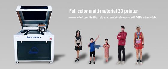 Antinsky J4540 Plus Full Color Multi Material 3d Printer Low Temperature Inks Full Color Printing 3D Inkjet Printers