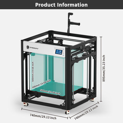 Antinsky TRONXY VEHO 500 Pro Klipper 3D Printer Machine Industrial Linear Rails Metal Axis Imprimante PLA Channel Letter Sign