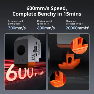 Anycubic Kobra S1 Combo 3D Printer Multi-Color Printer High Speed Max 600mm/s High Precision Rapid Printing 250x250x250mm